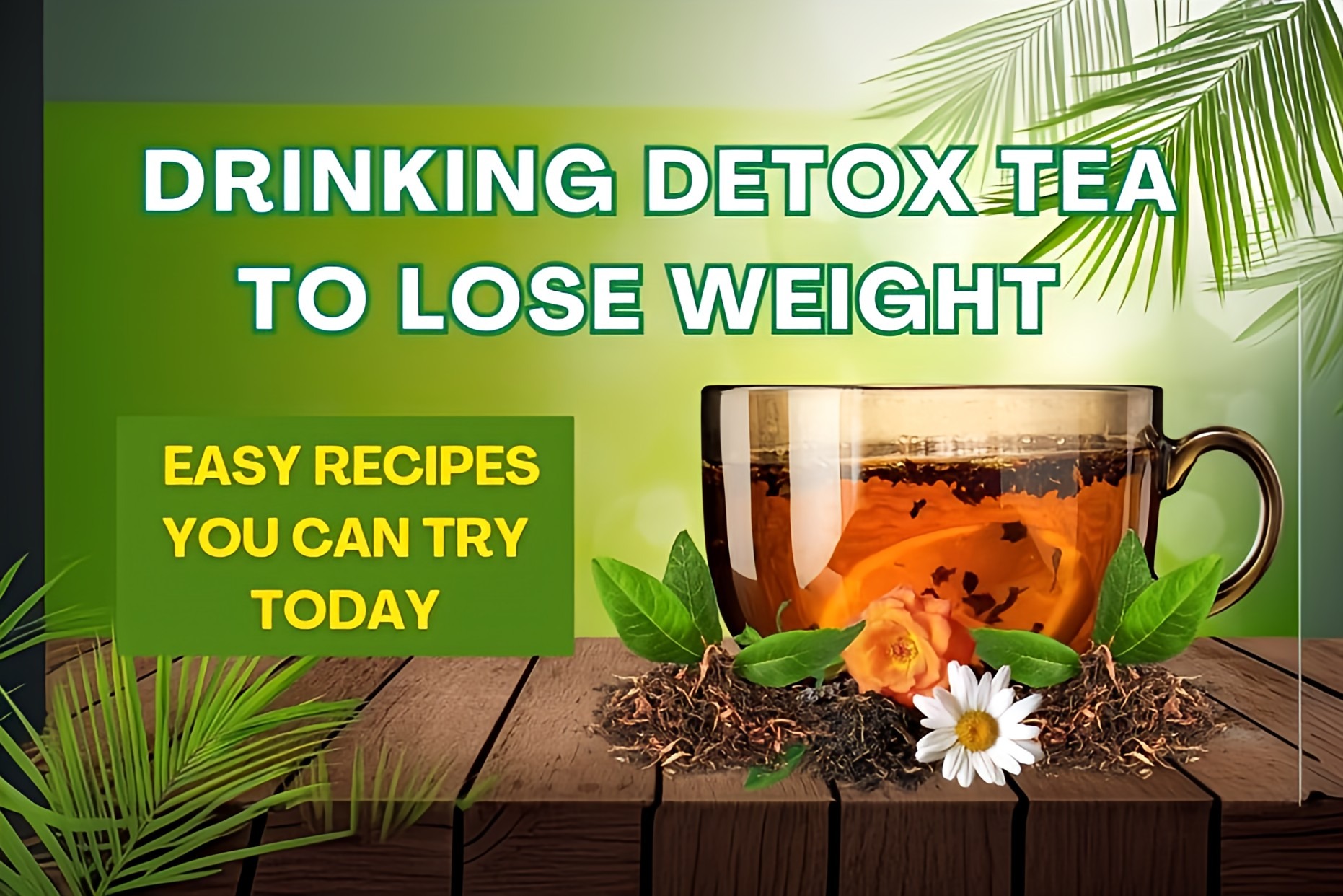 drinking detox tea to lose weight